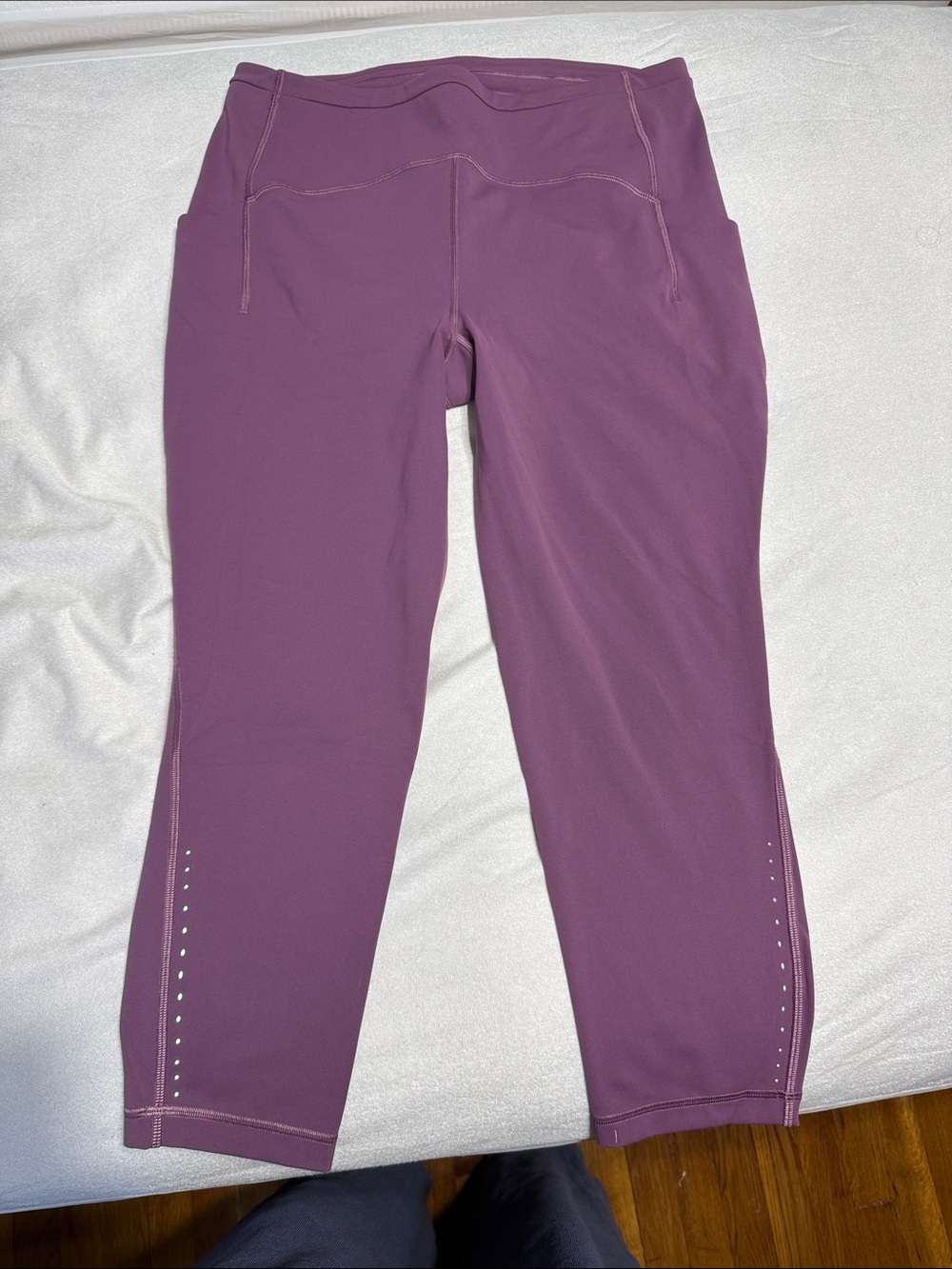 lululemon athletica Swift Speed Vintage Plum Crop Performance Leggings